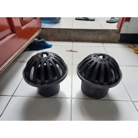 Jual Roof Drain Cast Irion 3 Inchi Saringan Talang Air Shopee Indonesia