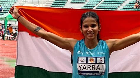 Jyothi Yarraji Breaks Own National Record Clinches Bronze At World