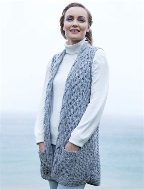 Knitting Pattern For Ladies Aran Waistcoat Mikes Naturaleza