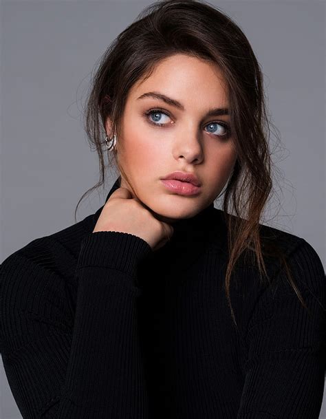 Odeya Rush Women Model Actress Brunette Dark Hair Israeli Blue