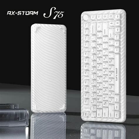 Rx S Mechanical Keyboard Multifunctional Knob Three Mode Rgb Wireless Gaming Keyboard Hot Swap