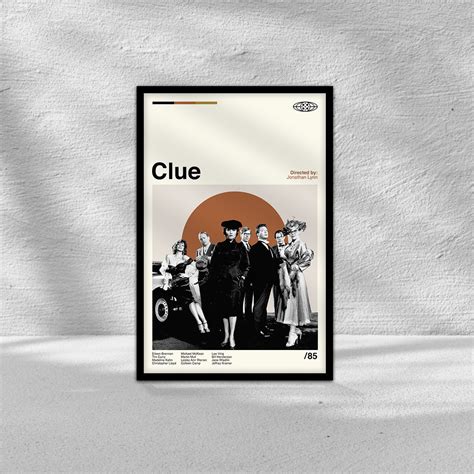 Clue Poster, Clue Movie Poster, Retro Modern Poster, Vintage Movie ...