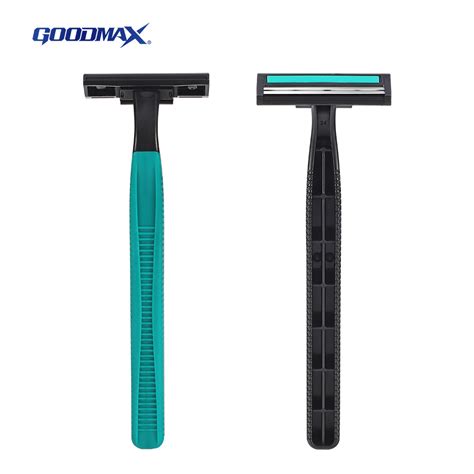 China Economy Long Rubber Handle Disposable Triple Blade Men Shaving