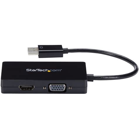 Startech Travel A V Adapter In Displayport To Vga Dvi Or Hdmi