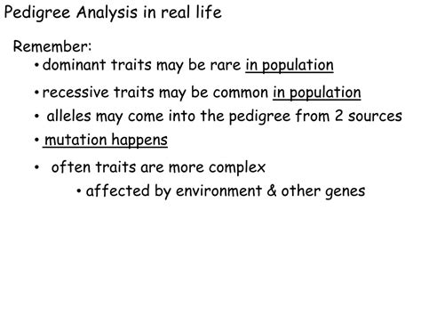 PPT Understanding Sex Linked Traits And Pedigree Analysis PowerPoint