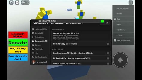 Roblox Fe Script Showcase Universal Fe Script Hub Youtube