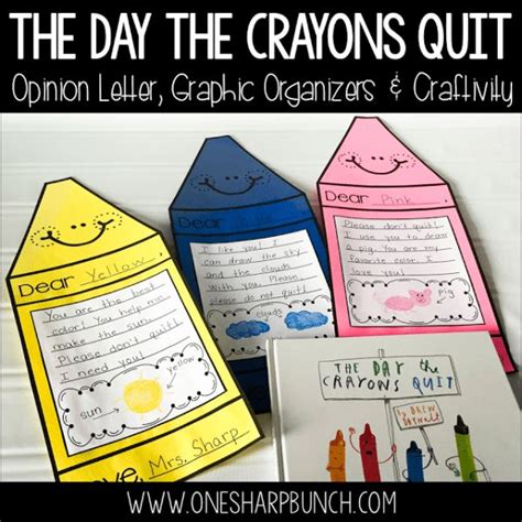 The Day The Crayons Quit Opinion Writing Crayon Craft Opinion