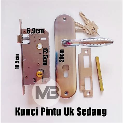 Jual Kunci Pintu Set Ukuran Sedang ARS L Handle Gagang Pintu Full Set