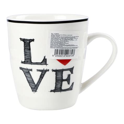 Чашка с надписью трапеция 330мл в ассортименте D-1: купить в интернет ...