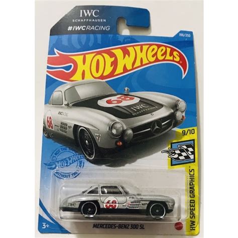 Hot Wheels Mercedes Benz Sl Silver Iwc Racing Hw Speed Graphics Shopee Malaysia