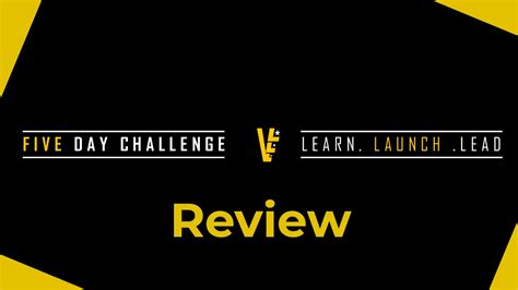 5 Day Challenge Review: Learn Launch Lead (2024)