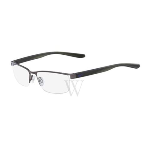 Nike 56 Mm Gunmetal Eyeglass Frames World Of Watches