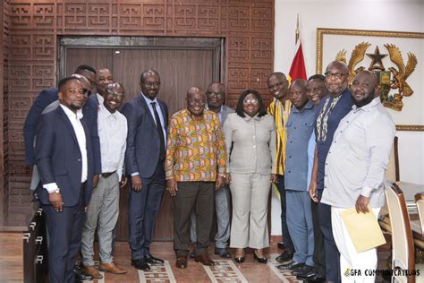 Newly Elected GFA Executive Council Call On President Akufo Addo At