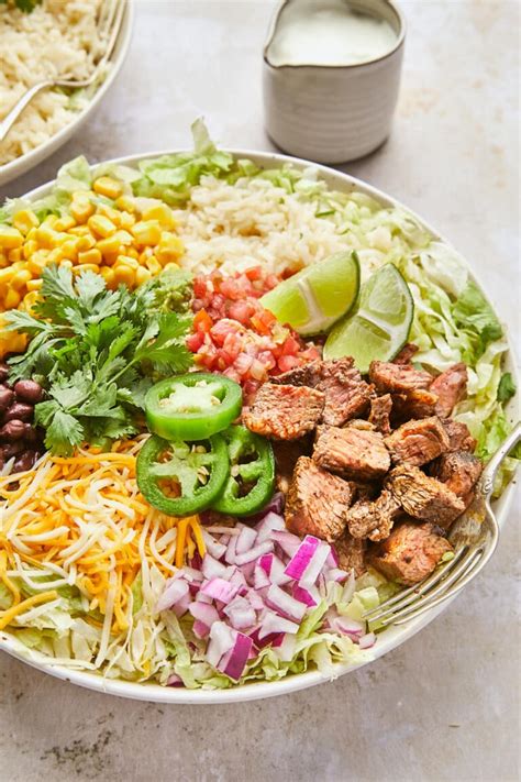 Steak Burrito Bowl Chipotle Copycat Healthy Little Peach