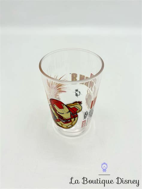 Verre Amora Iron Man 3 Marvel Tony Stark Moutarde Vaisselle Verres