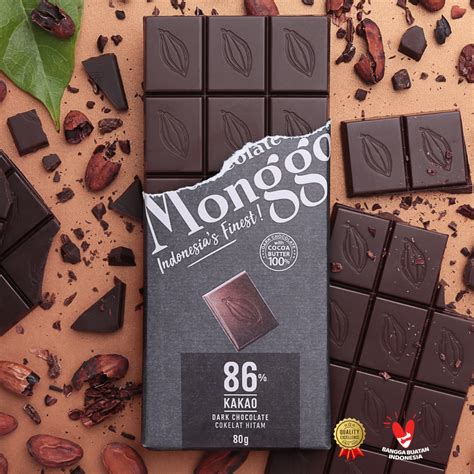 Jual Chocolate Monggo Dark Chocolate Cocoa Gr Coklat Murni