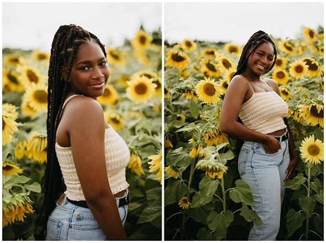 Lauryn | Sunflower Field Senior Pictures — Jasmine J. Photography ...