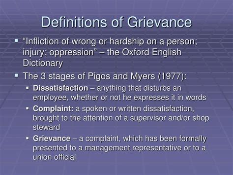 PPT - T. 8 Grievance and discipline PowerPoint Presentation, free ... 