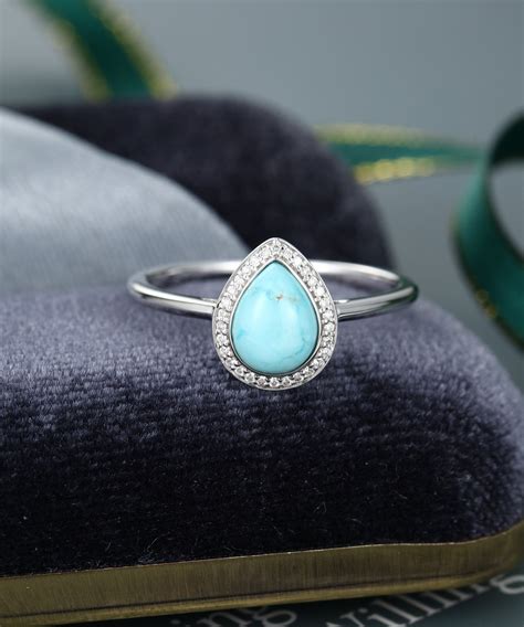 Womens Turquoise Wedding Rings Jenniemarieweddings