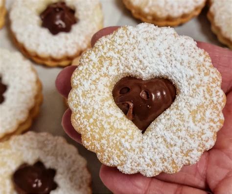 Frollini Meraviglia Cuore Di Nutella Dolce Biscotto Ripieno Come In