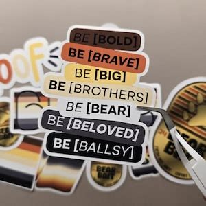 Bear Pride Sticker Set Of 10 LGBT Glossy Stickers Queer Gift For Gay Pride Etsy