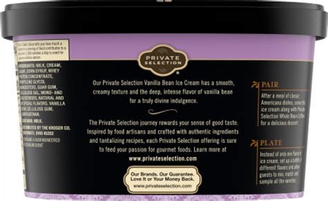 Private Selection Vanilla Bean Ice Cream Tub 48 Oz Kroger