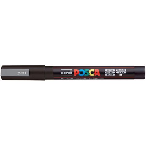 POSCA 3M Fine Bullet Tip Pen Silver – Imaginic Scrapbook