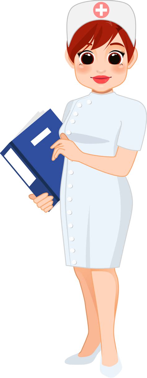 Free Cartoon character with professional nurse in smart uniform 19841107 PNG with Transparent ...