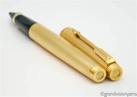 Parker 75 Rollerball Pen Gold Plated Barleycorn "Grain d'Orge" (Near M – Grand Vision Pens