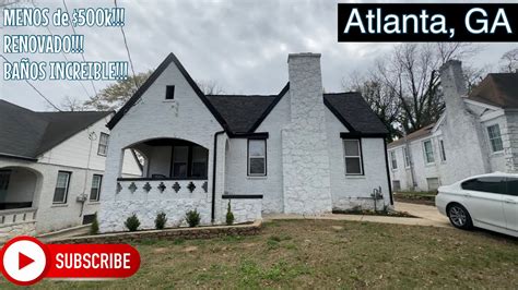 CASA TOTALMENTE RENOVADA En ATLANTA GA Menos De 500k 3 Cuartos 2