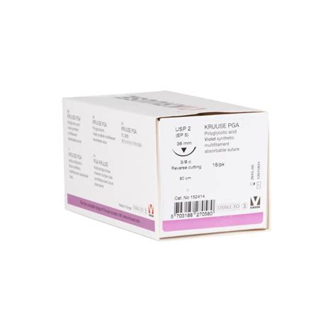 Kruuse Pga Suture Usp 2 90 Cm Needle 36 Mm 38 Circle