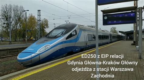 Poci Gi Pkp Intercity Na Stacji Warszawa Zachodnia Youtube