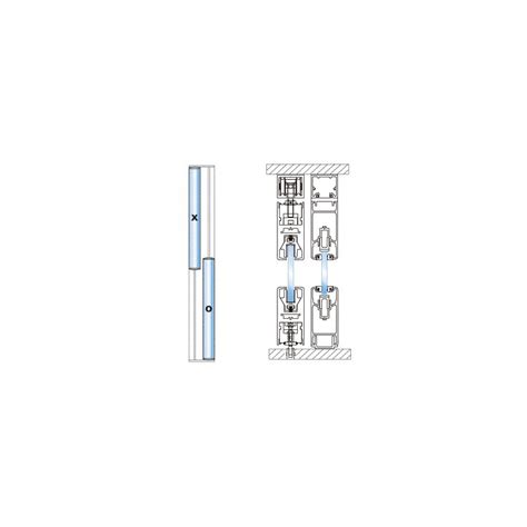 Acheter 0ts101du Crl Systme De Porte Coulissante Xo Ox Double Rail