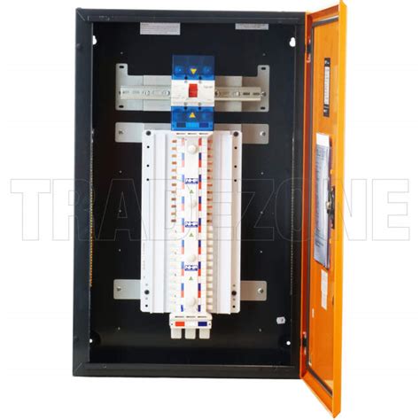 Cdt48m250o2 Nhp 48 Pole Din T Metal Distrubution Board 160 Amp Chassis And Main Switch Orange Ip42