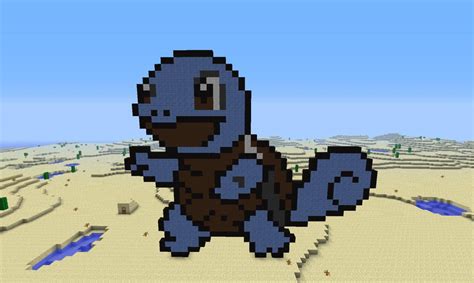 Minecraft Pixel Art Pokemon Squirtle My Favourite Pokemon Squirtleee