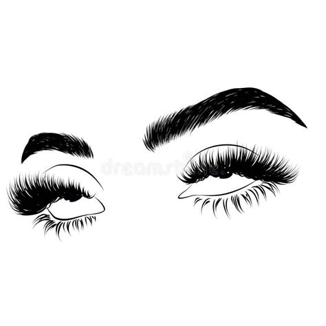 Winking Luxurious Eye With Perfectly Shaped Eyebrows And Full Lashes Idea For Business Visit