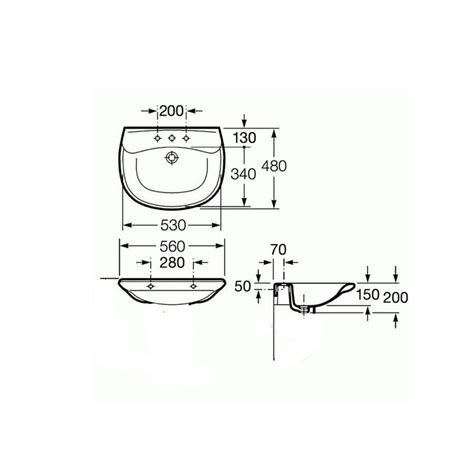 Roca Giralda 560mm Basin 1th & Pedestal 327463000 | 337461000
