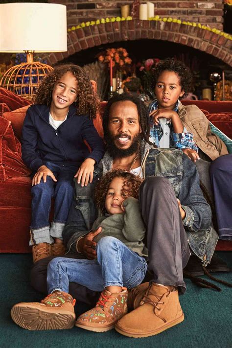 Ziggy Marley Poses with His Kids for UGG Holiday Campaign