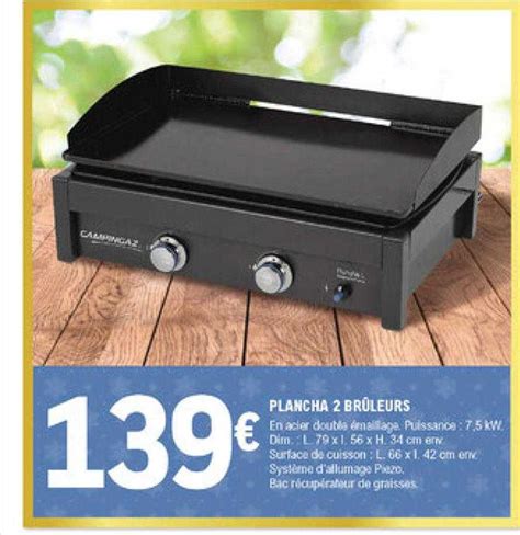 Promo Plancha 2 Brûleurs chez E Leclerc Brico iCatalogue fr