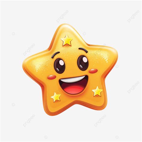 S Mbolo Emoji Estrela Dos Desenhos Animados De Amizade E Felicidade Png