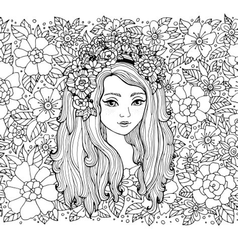 Flower Girl Coloring Page Coloring Pages For Girls Coloring Pages