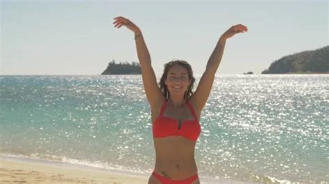 Sexy Caucasian Woman In Red Bikini Stand Stock Video Pond5