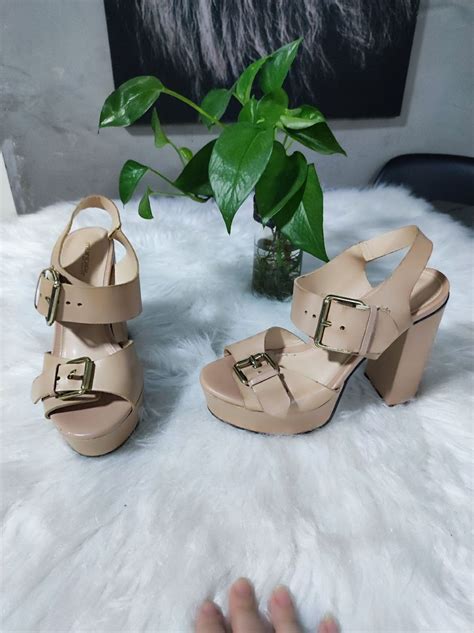 Sand Lia Nude Meia Pata E Salto Grosso Sand Lia Feminina Mundial Usado Enjoei