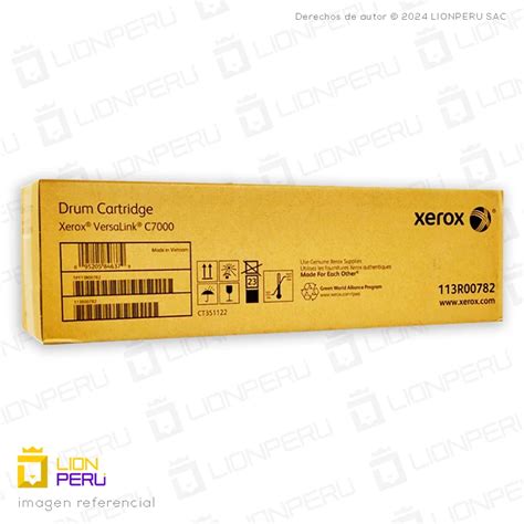 Drum Xerox 113R00782 Tambor Unicolor Cartridge Original