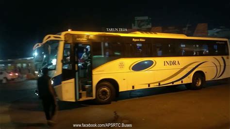 Amaravati And Indra Bus Apsrtc Buses Heading Towards Vijayawada Pnbs