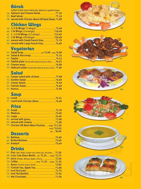 Babos Donerpoint menus in York, Ontario, Canada