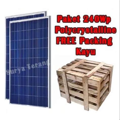 Jual PROMO Paket Solar Panel Solar Cell Tenaga Surya 240watt