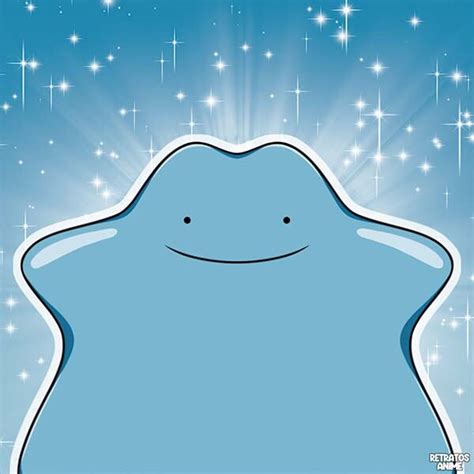 Retratosanime - Ditto Shiny, Pokémon