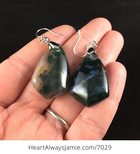 Green Moss Agate Stone Jewelry Earrings Wtsudgzp64o