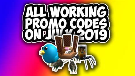 ALL WORKING PROMO CODES ON JULY 2019 Roblox YouTube